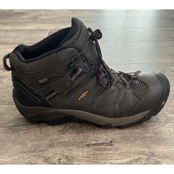 KEEN Utility Men’s 11 EE Lansing Mid Waterproof Leather Steel Toe Work Boot main image 8